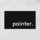 Recherche de peinture commerciale cartes visite Peintre