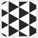 Recherche de blanc noir triangle autocollants Motif