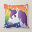 Recherche de licorne pourpre coussins Fille