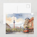 Recherche de berlin skyline cartes postales Aquarelle
