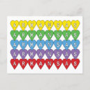 Recherche de motifs girly cartes postales Coloré