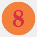 Recherche de orange rouge autocollants Simple