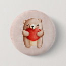Recherche de coeurs rouges badges Aquarelle