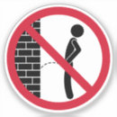 Recherche de uriner autocollants Interdit