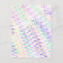 Recherche de motifs zigzag cartes postales Blanc