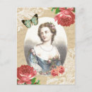 Recherche de collage vintage cartes postales Dame