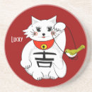 Recherche de chat japonais dessous de verres Animaux