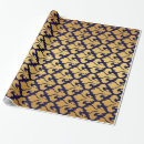 Recherche de fleur lys papier cadeau Bleu