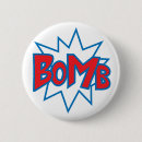 Recherche de bombes ronds badges Explosion