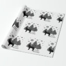 Recherche de loups papier cadeau Hiver
