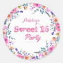 Recherche de anniversaire coloré autocollants Girly