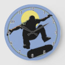 Recherche de planche à roulettes horloges Patineur