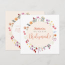 Recherche de bridesmaids bridal shower invitations Floral