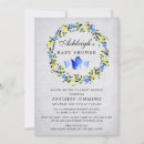 Recherche de papillons baby shower invitations Fleur