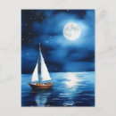 Recherche de lune étoile cartes postales Clair de lune
