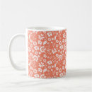 Recherche de motif orange tasses Fleurs