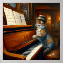 Recherche de chat de piano art Animal