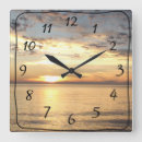 Recherche de murale de coucher du soleil horloges Beau