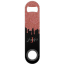Recherche de paillettes ouvre bouteilles Rose