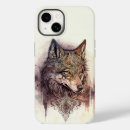 Recherche de loup aquarelle iphone coques Faune