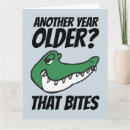 Recherche de crocodile vœux cartes Rétro
