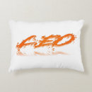 Recherche de couleur chaude décoration coussins Texte