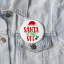 Recherche de humour saisonnier badges Santa claus