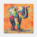 Recherche de éléphants colorés magnets Éléphant coloré