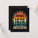 Recherche de 1976 anniversaire invitations Édition limitée