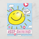 Recherche de soleil souriant cartes postales Pour tous