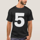 Recherche de numéro 5 tshirts Nombre