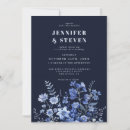 Recherche de arrière plan bleu foncé invitations Couple
