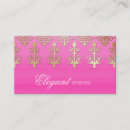 Recherche de motif indien cartes visite Rose