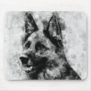 Recherche de berger allemand noir tapis souris Portrait