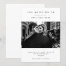 Recherche de minimalisme invitations Noir et blanc
