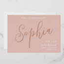 Recherche de gold foil bridal shower invitations Moderne