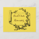 Recherche de club de lecture vœux cartes Vintage