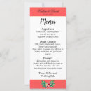 Recherche de menu de mariage vœux cartes Floral