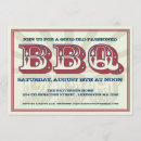 Recherche de porc de barbecue invitations Rouge