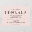 Recherche de ooh la la invitations Rose