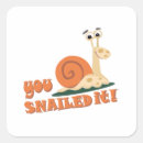 Recherche de escargot drôle autocollants Escargot de jardin