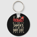 Recherche de père noël vintage porteclés Amusant