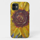 Recherche de peinture de tournesol iphone coques Tournesols