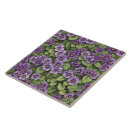 Recherche de fleur violette carreaux Floral