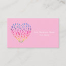 Recherche de beau coeur cartes visite Rose