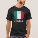 Recherche de italiano tshirts Drapeau