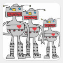 Recherche de robots mignons autocollants Pour tous