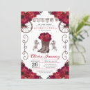 Recherche de red rose quinceanera invitations Mis quince