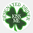 Recherche de shamrock irlandais autocollants Quatre feuilles de trèfle
