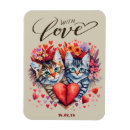 Recherche de amour de chat magnets Coeur